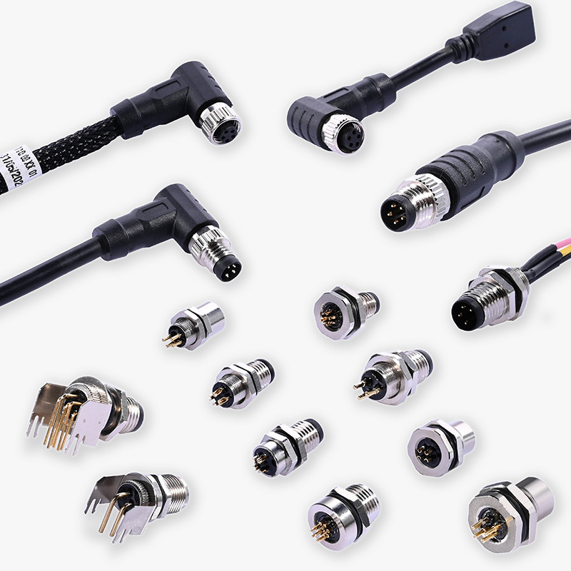 IP67 IP68 Waterproof Circular Female Male M8 M12 M16 2Pin 3Pin 4Pin 5Pin 6Pin 8Pin 12Pin 17Pin Cable Connector