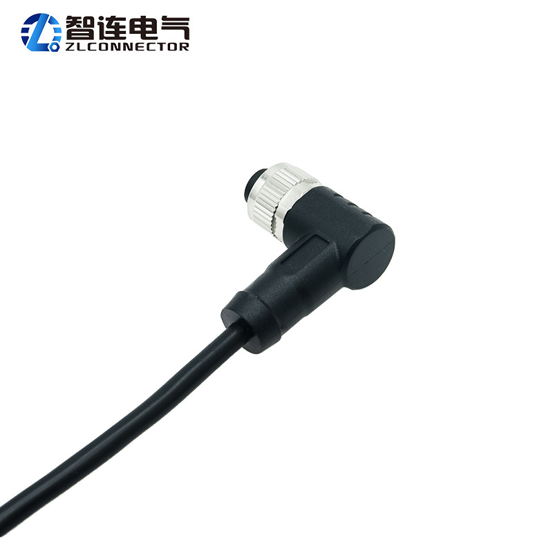 IP67 IP68 Waterproof Sensor Circular Female Male Angled M8 M12 2 3 4 5 6 8 12 Pin Cable Connector