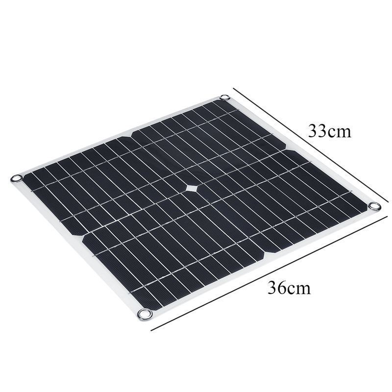 Single crystal silicon 25W 12v circular solar panels with fan chicken coop cooling without electric