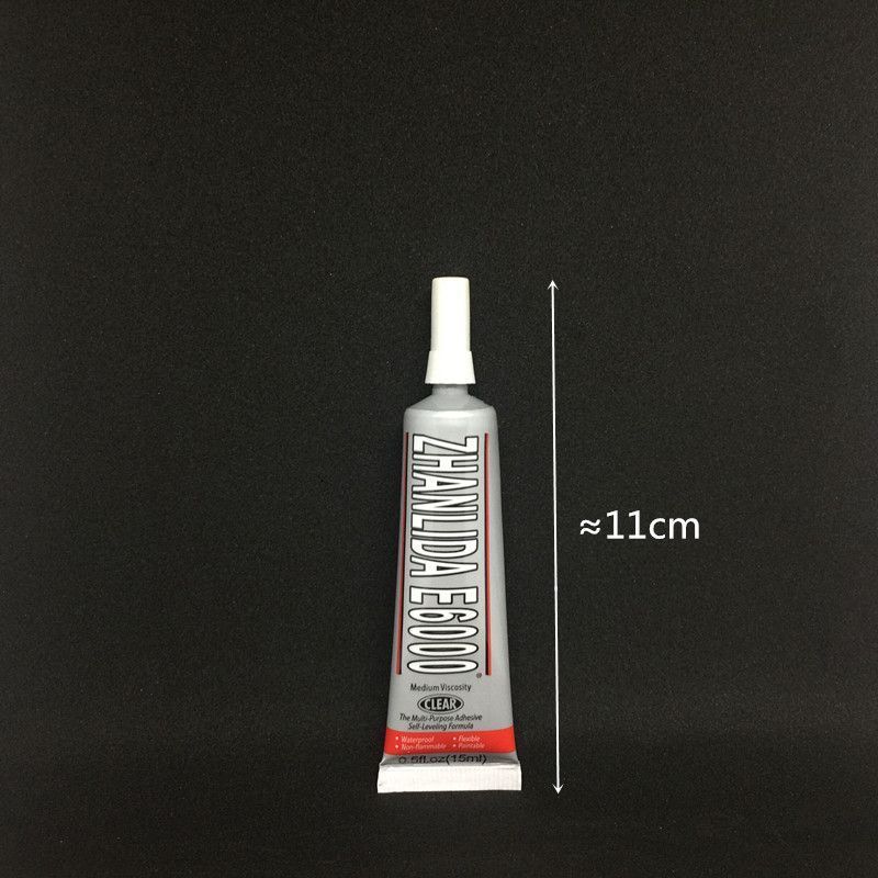 Zhanlida 15ml Transparent Glue e6000 for Crystal Rhinestone Glass Jewelry Polymer Clay Ceramic Fabric with Applicator Tip