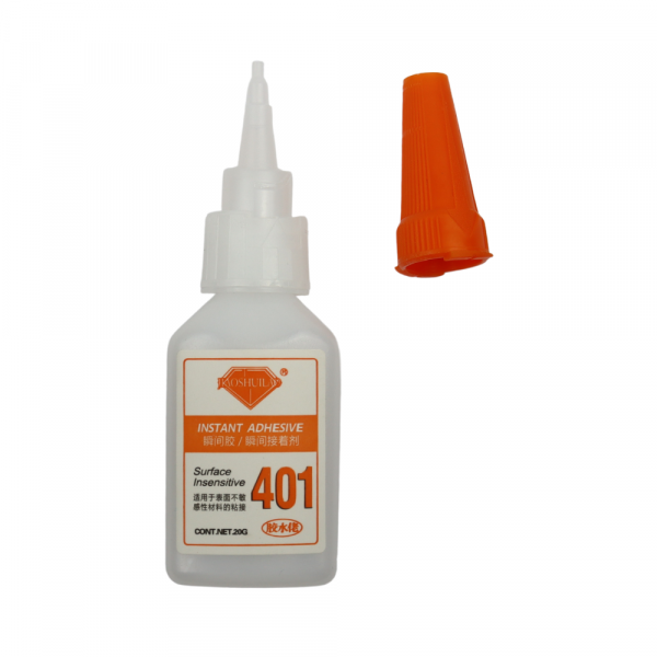 401 Instant Super Glue 20ML Plastic Cermet Shoes Repair Quick-Drying Nail Wood Paper Glue 401 Instant Super Glue Adhesives