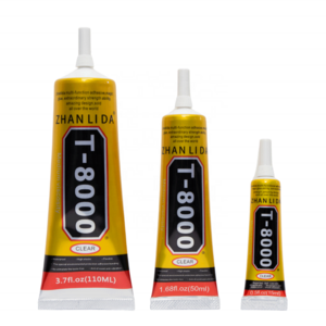 Zhanlida T8000 Clear Contact Adhesive Repair Glue With Precision Applicator Tip - 110ML 50ML 15ML  T8000 Glue Adhesive