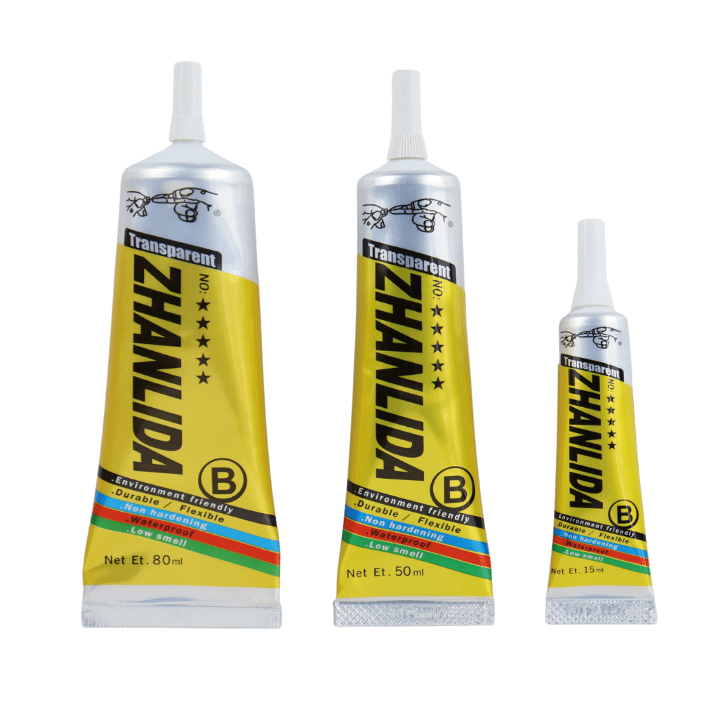 Zhanlida B Clear Contact Adhesive Repair Glue With Precision Applicator Tip - 80ML 50ML 15ML ZHANLIDA B Glue Adhesive