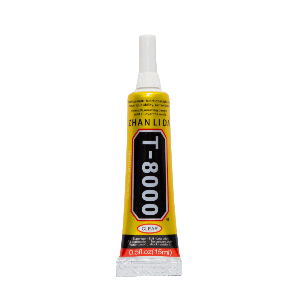 Zhanlida 15ML T8000  Clear Contact Adhesive Repair Glue With Precision Applicator Tip - 15ML T8000 Glue Adhesive