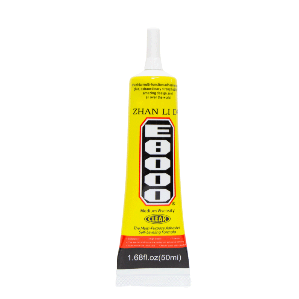 Zhanlida E8000  Clear Contact Adhesive With Precision Applicator Tip - 110ml 50ml  25ml 15ml 3ml E8000 Glue Adhesive