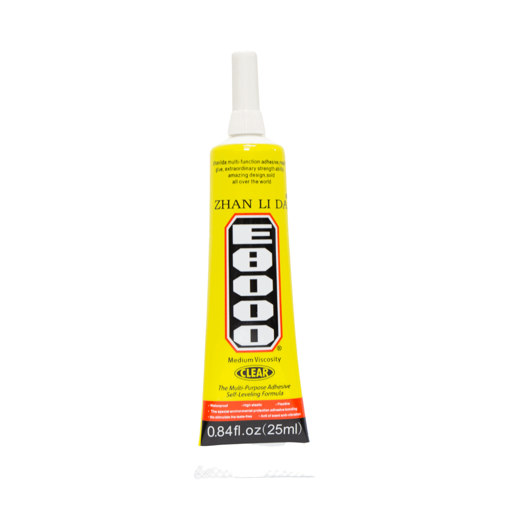 Zhanlida E8000  Clear Contact Adhesive With Precision Applicator Tip - 110ml 50ml  25ml 15ml 3ml E8000 Glue Adhesive