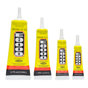 Zhanlida E8000  Clear Contact Adhesive With Precision Applicator Tip - 110ml 50ml  25ml 15ml 3ml E8000 Glue Adhesive