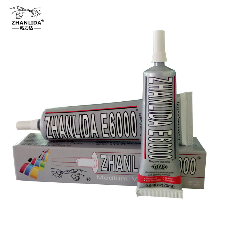 Glue E6000 Transparent Zhanlida Glue 110mL Epoxy Adhesive Hotfix for Crystal Rhinestone Glass Jewelry Polymer Clay