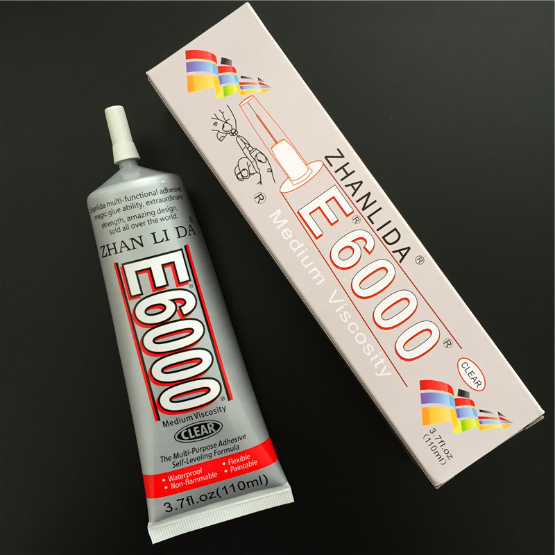 50ml Glue E6000 Transparent Zhanlida Glue poxy Adhesive Hotfix for Crystal Rhinestone Glass Jewelry Polymer Clay Ceramic fabric