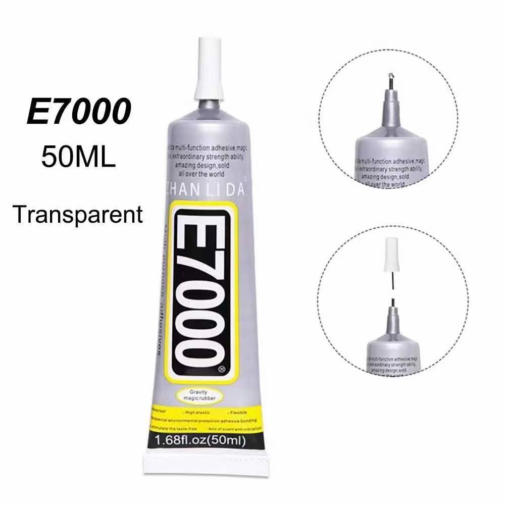 50ml zhanlida e7000 fabric glue mulit purpose speaker foam repair for bonding stone wood pvc plastic diy decorations arts toy