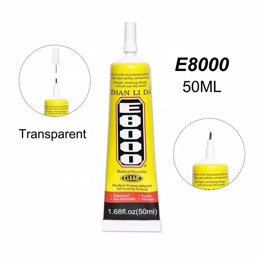 Zhanlida Epoxy steel glue E8000 110ml  acrylic clear glue apply to ceramic/craft/leather/metal/wood/stone/glass/pvc