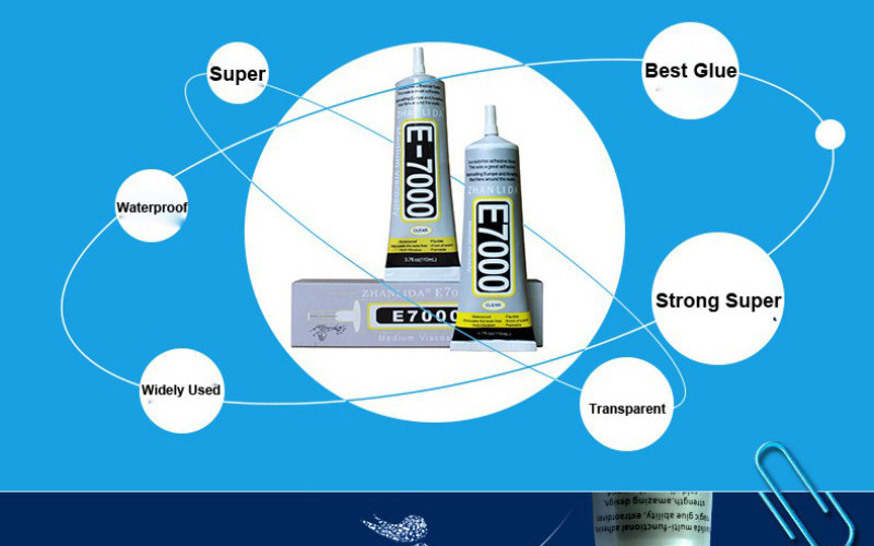 ZHANLIDA  E7000 glue 110ml 50ml cell phone Adhesive Transparent screen repair liquid for decorative arts crafts/clothes