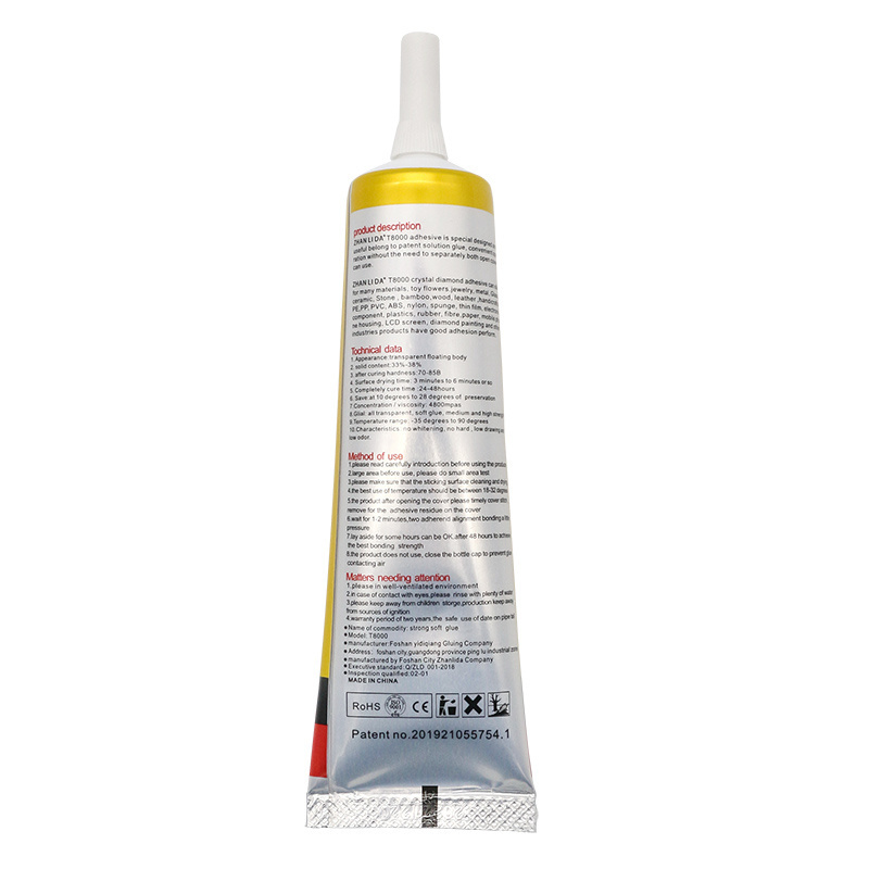 15ML 50ML 110ML T8000 Glue Zhanlida Clear Contact Phone Repair Adhesive Electronic Components Glue With Precision Applicator Tip