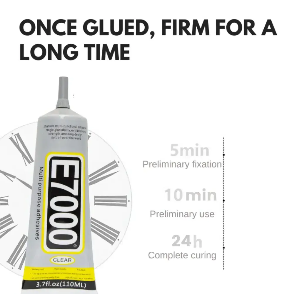 Zhanlida E7000 50ML Clear Contact DIY Cloth Fibre Fabric Adhesive Multipurpose Wedding Dress Leather Bag Diamond Glass Glue