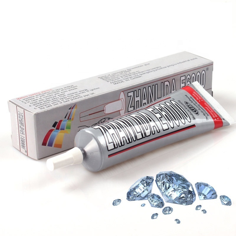 15ML Zhanlida E6000 Clear Contact Adhesive With Precision Applicator Tip DIY Jewelry Rhinestone Glass Beads Plastic Repair Glue