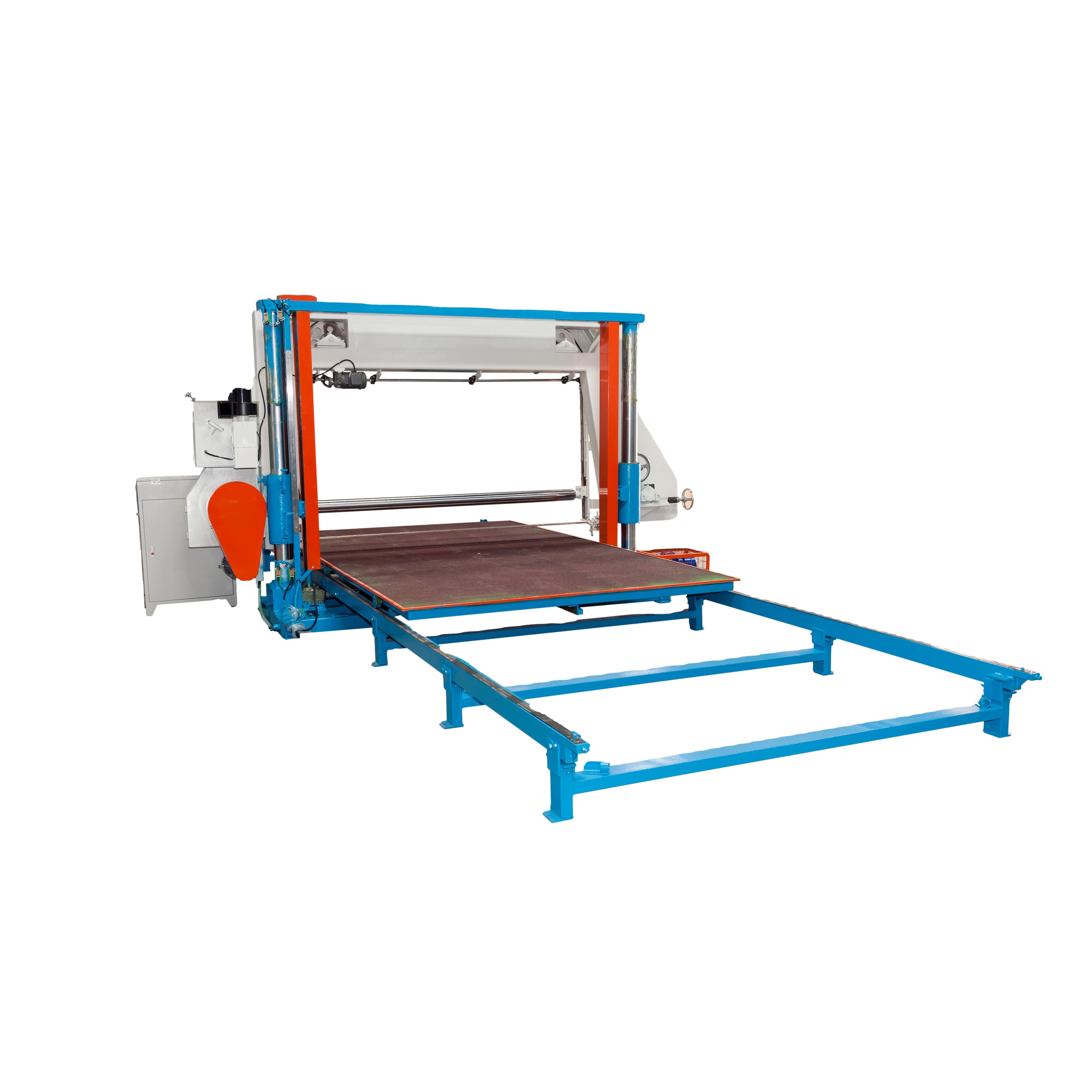 Automatic horizontal cutting foam machine EVA used  Hard PU rigid polyurethane foam sheet rubber cutting machine