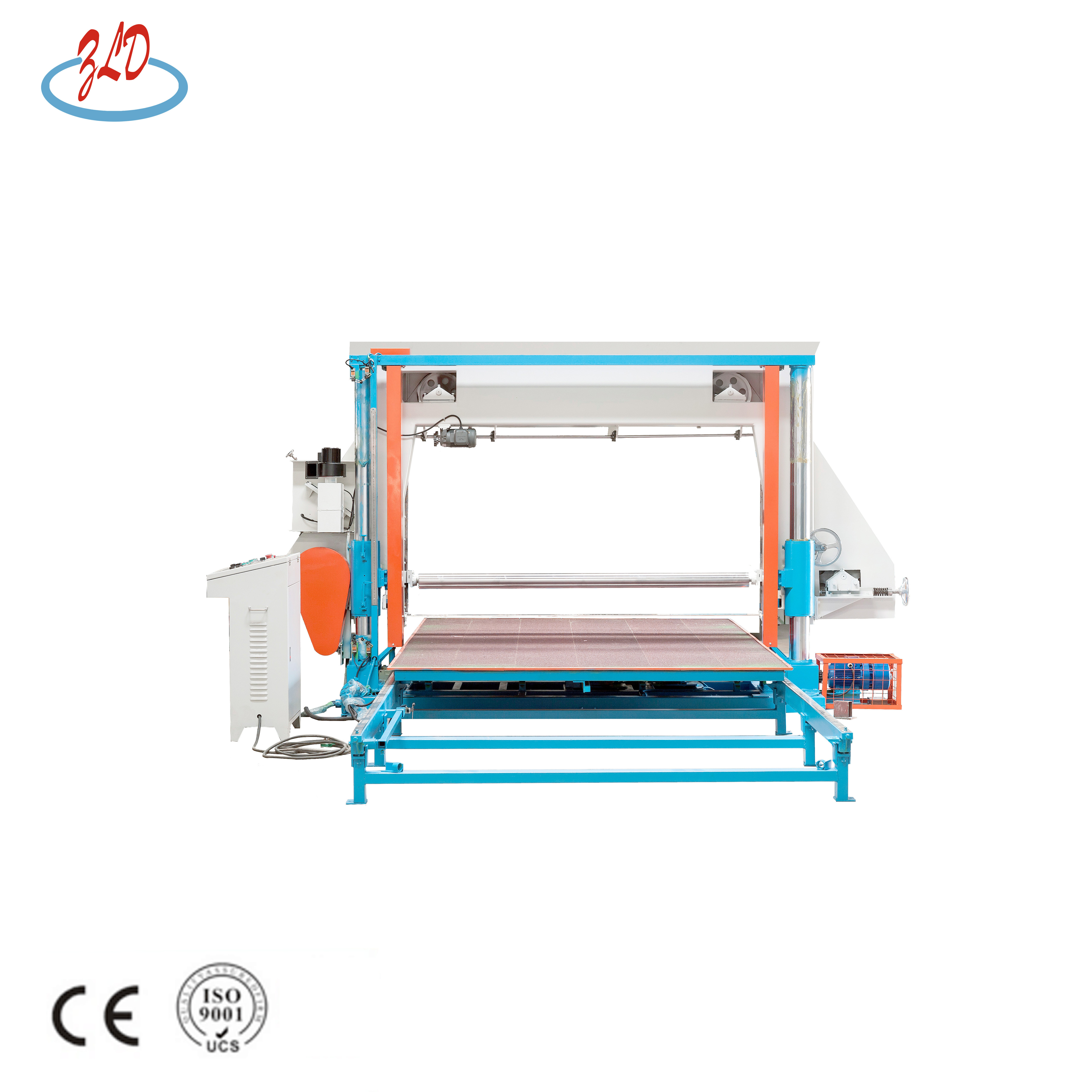 Automatic horizontal cutting foam machine EVA used  Hard PU rigid polyurethane foam sheet rubber cutting machine