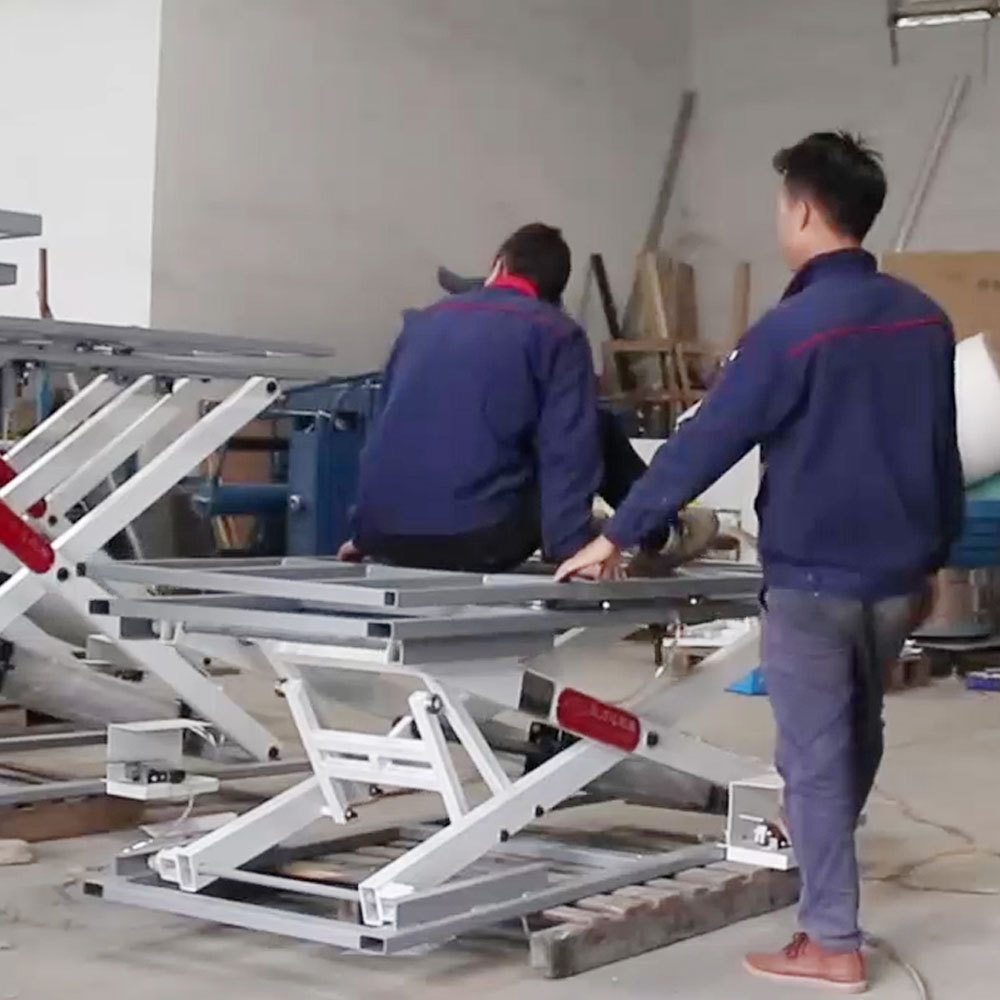 Hot selling Custom hydraulic or pneumatic lifting table platform scissor cargo lift platform for Sofa workshop