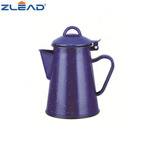 1.2L Zhili Enamel Hand Pot For Coffee Enamel Teapot Enamel Water Kettle