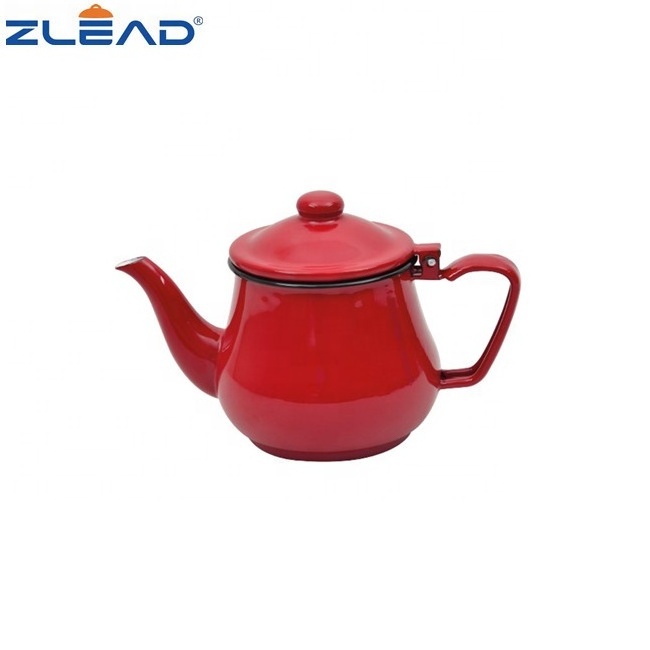 TK105c Tea Pot Kettles small size Tea Pots Handle Enamel Kettle