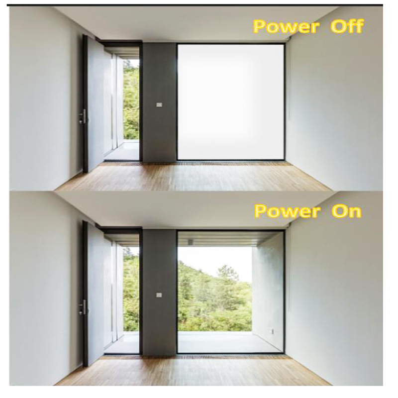 Opaque to Clear Switchable Privacy Magic Smart Glass Electronic Smart PDLC Film Glass