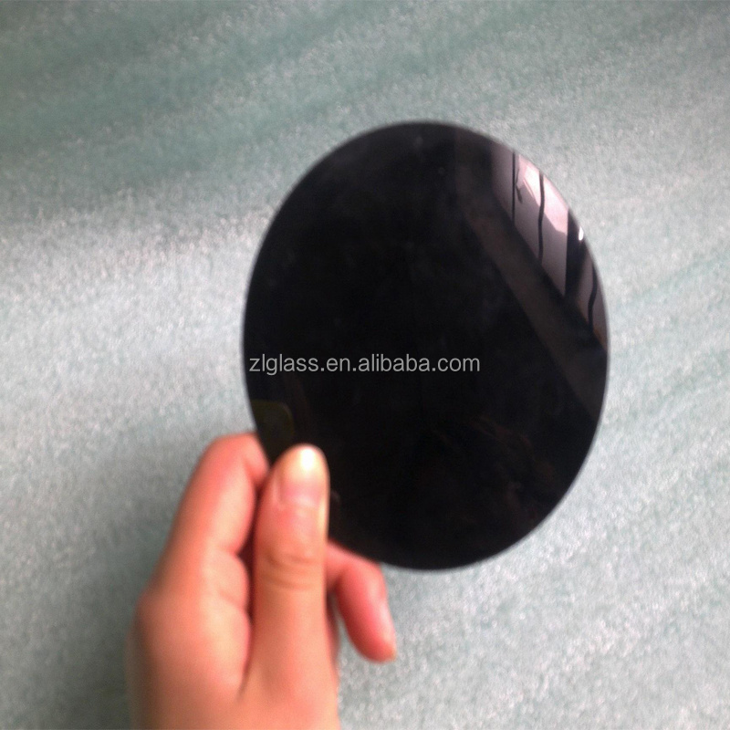 High Temperature Resistance Black Ceramic Glass Panel Sheet For Fireplace