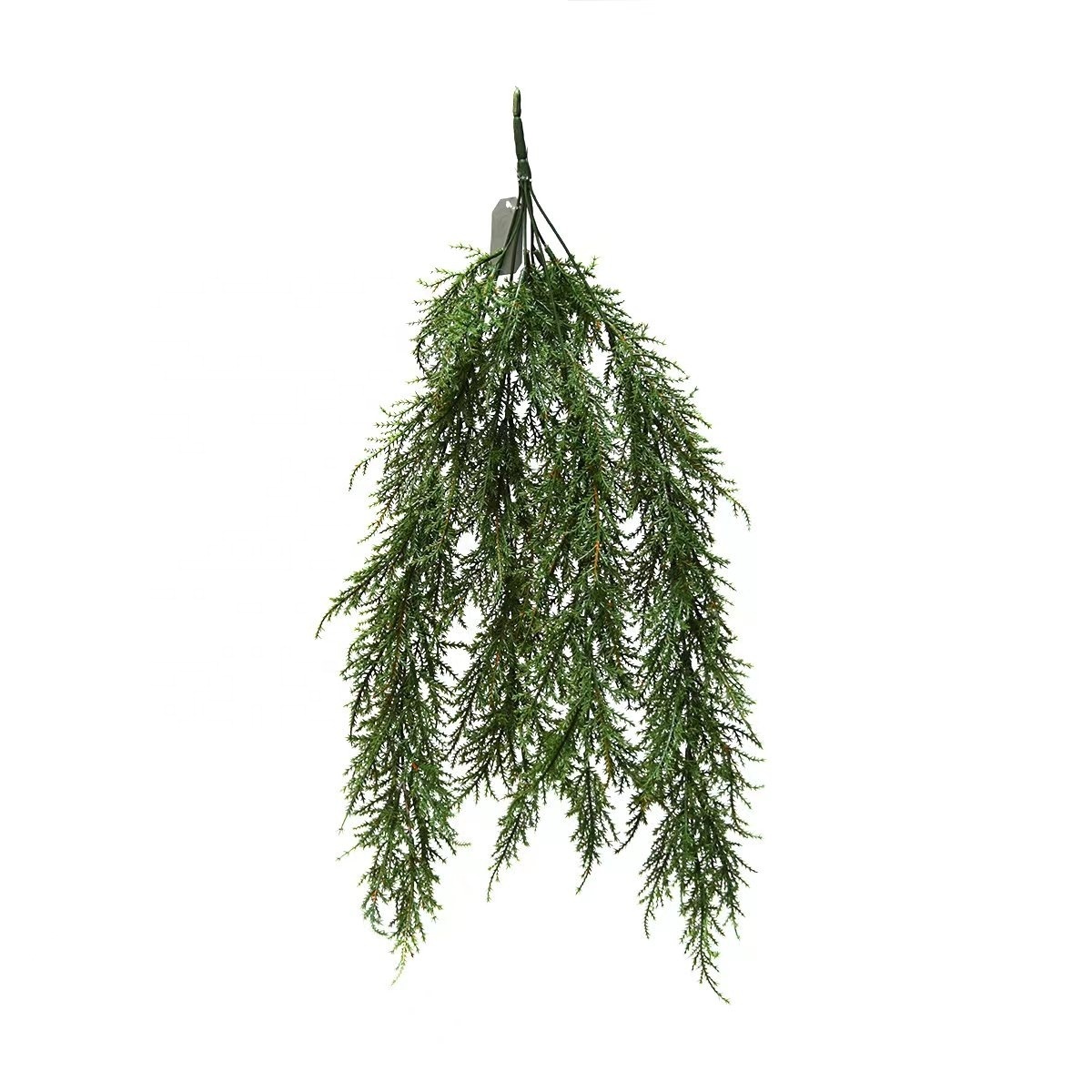 6FT Christmas Artificial Cedar Garland Rear Touch Norfolk Pine Faux Greenery Garland Table Mantle for Winter Decorations