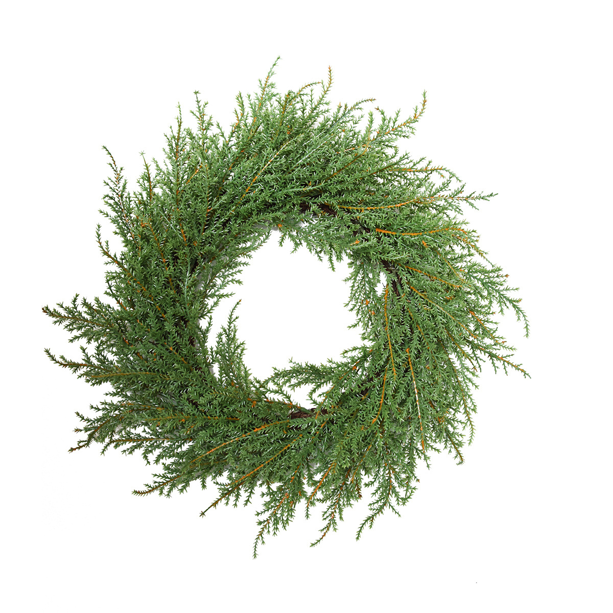 Wholesale Artificial Hanging Plants Christmas Greenery Artificial Pine Garland Faux Cedar Wreath for Party Home Decorations