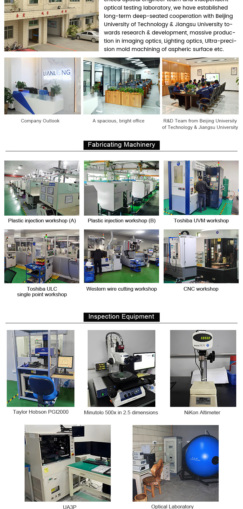 High Transmittance Multi - Angle Plastic Material For Optical Lens Of Flashlight Plastic Plano-convex Lens