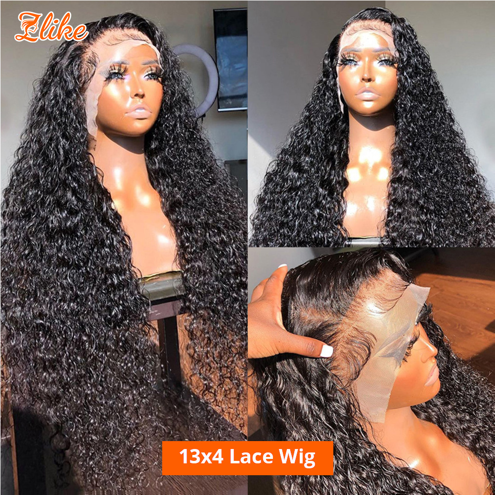 13x4 Pre Plucked Kinky Curly Lace Wigs Human Hair, 150% 180% 210% Density Wigs Human Hair Lace Front, Lace Frontal Wig Vendor