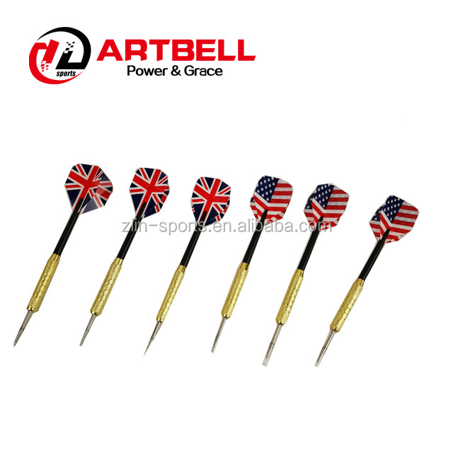 Artbell Professional 18 Inch With 6 PCS Darts Double Side Two Games Flocked Dartboard