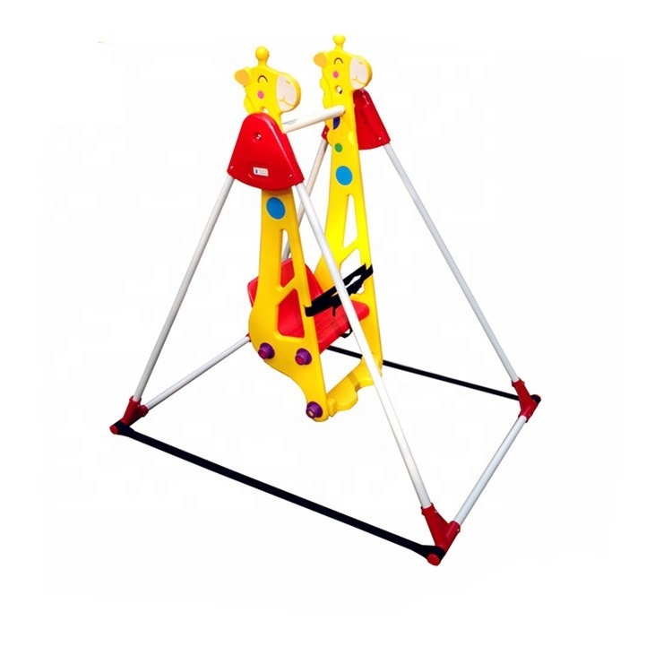 Cute Animal swing indoor toys children playground equipment plastic playing kids garden swing seat baby patio swings chair