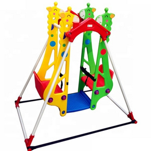 Cute Animal swing indoor toys children playground equipment plastic playing kids garden swing seat baby patio swings chair