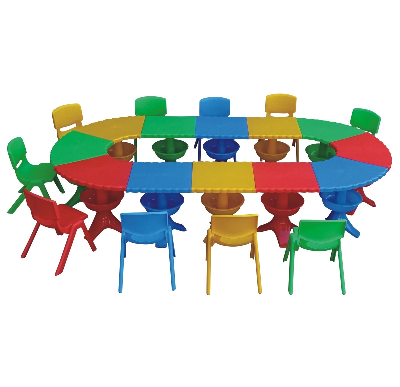 CE tests approved Low price Cheap Durable PP material preschool furniture kindergarten kids plastic children tables and chairs