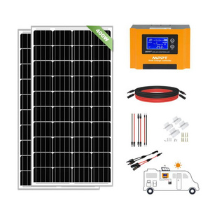 Zlinkwd Energy 400 Watt 12 Volt Solar Starter Kit with MPPT Charge Controller off grid 400W Solar Panel Kit for Home Use