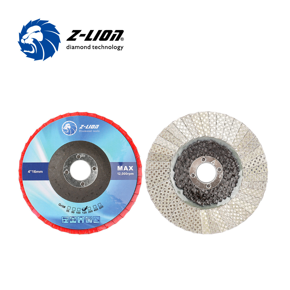 100mm 115MM 125mm Diamond Electroplated Flap Grinding Disc for Marble Quartz Glass Concrete Ceramic Tile Stone Tool