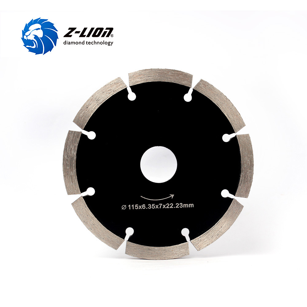 Z-Lion High Quality  115mm Tuck Point Diamond Blade 6mm Thickness Segment Diamond Cutting Saw Blade Grinding Disc