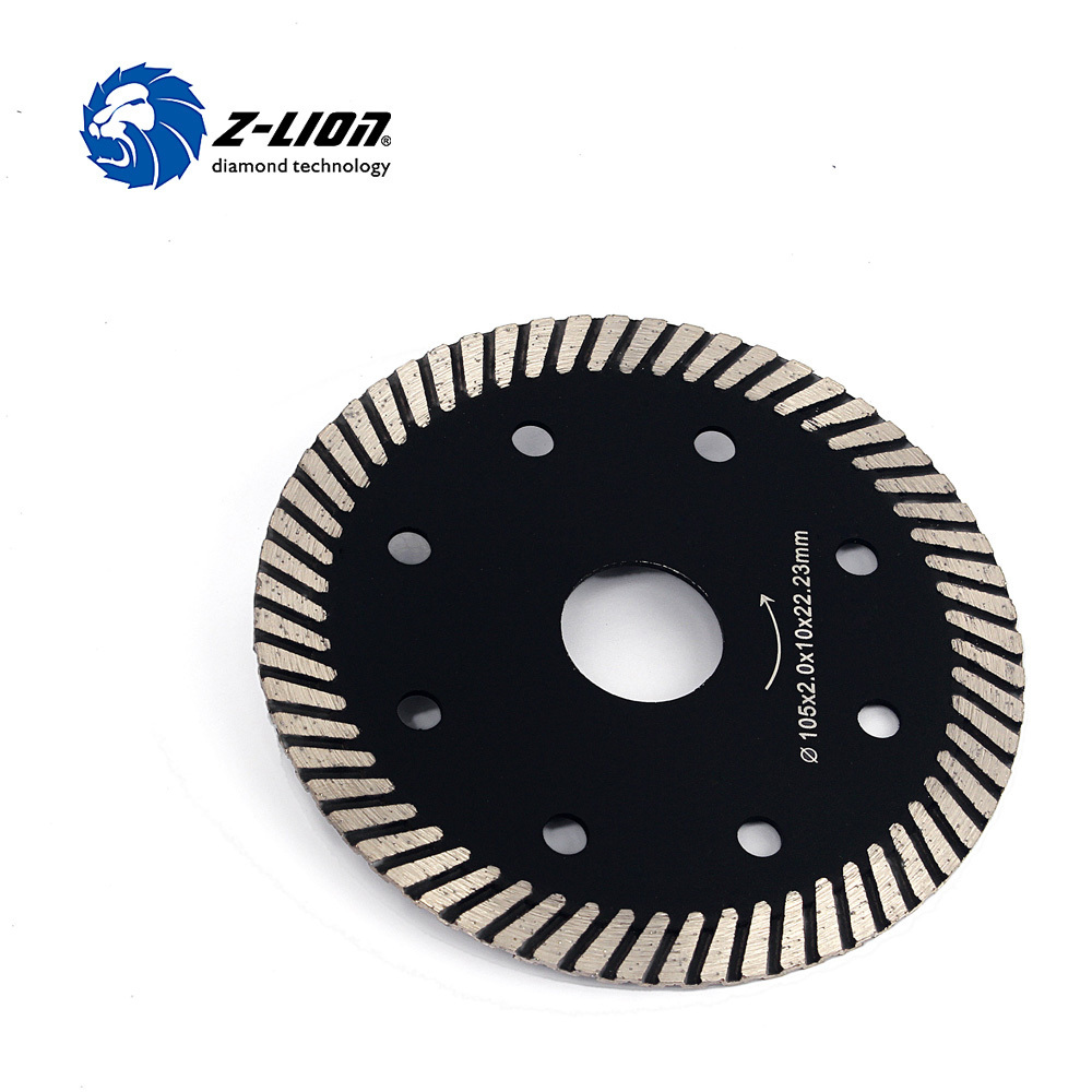 105mm Turbo Rim Dry ZLion High Quality Diamond Saw Blade for Concrete Stone Cutting by Z LION DIAMOND TOOLS ZL-HB03