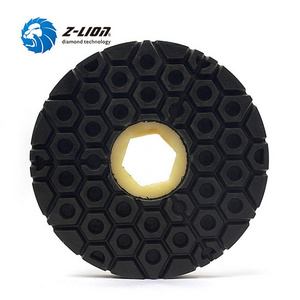 4"/5"/6" Z-LION Diamond Resin Snail Lock Granite Edge Polishing Pads for Stone Marble