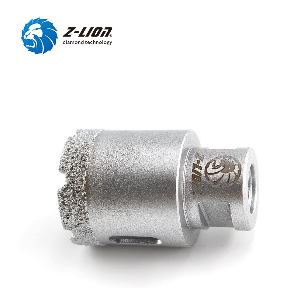 Z-Lion 35mm High Quality Diamond Core Drill Bit Granite Marble Stone Hole Saw Vacuum Brazed Dry Wet Use