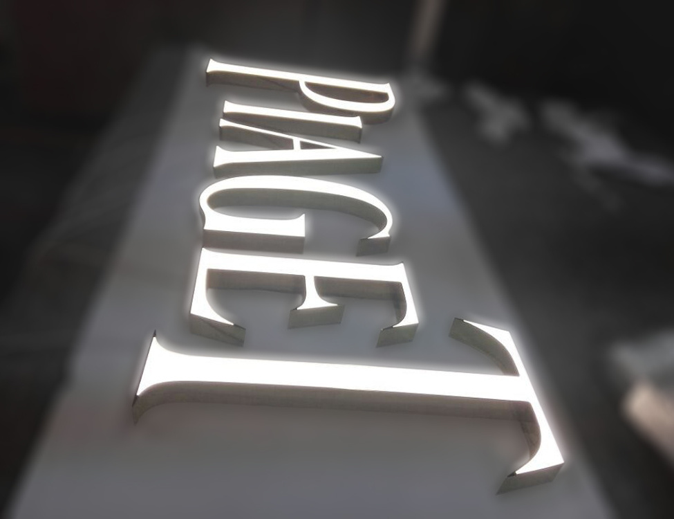 Hot sale outdoor custom metal led letter display acrylic sign board