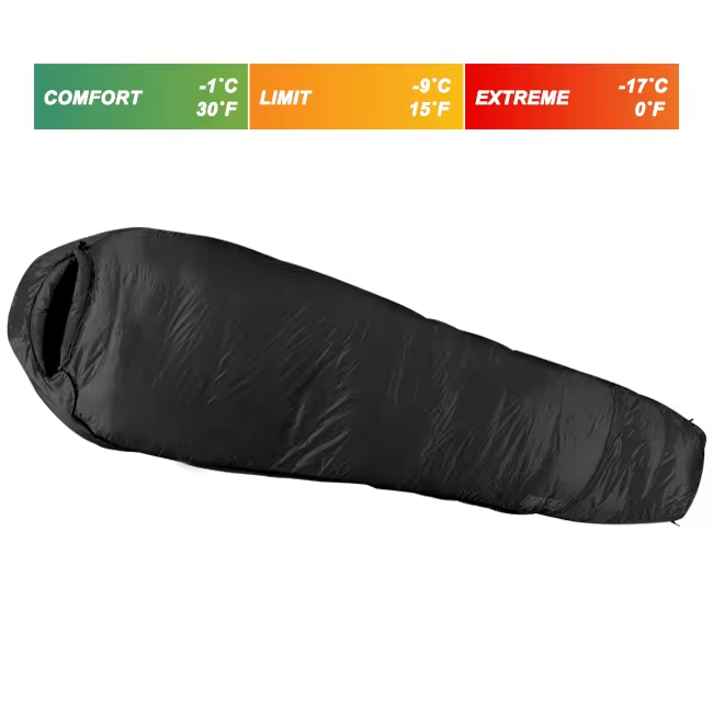 Outdoor hammock Mummy Shaped Camping sleeping bag with goose  comfortable and light