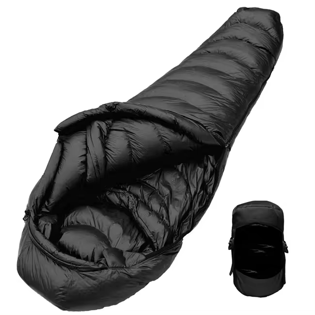 Outdoor hammock Mummy Shaped Camping sleeping bag with goose  comfortable and light