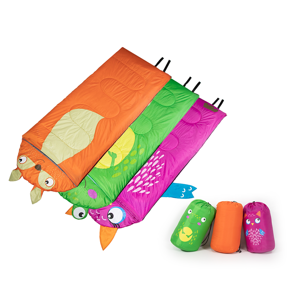 New coming super cute cartoon camping boy girl sleeping bag