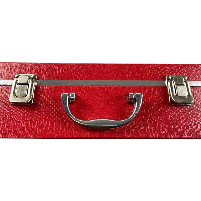 ZL Customized Vintage Red Gifts And Crafts Crocodile Texture Portable Cardboard  Suitcases Travel Luggage Storage Box Design