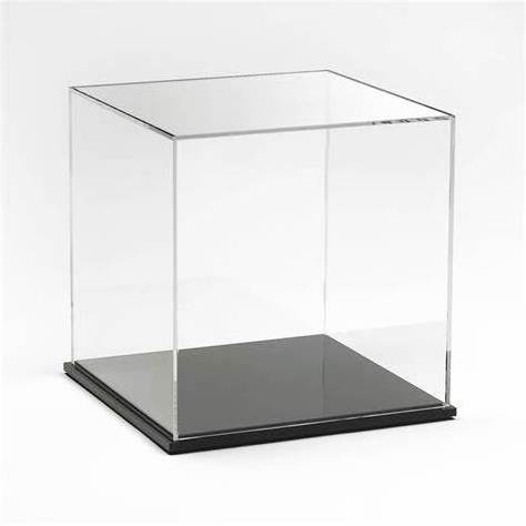 Custom transparent acrylic display box suitable for Lego model table top cube storage box for collection