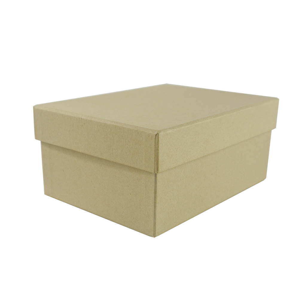 custom printed logo hard brown kraft paper skirt packaging gift box with lid