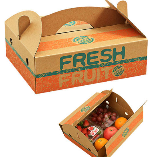 wholesale print logo tomato banana cardboard box for fruit and vegetables packaging paper box premium gift box