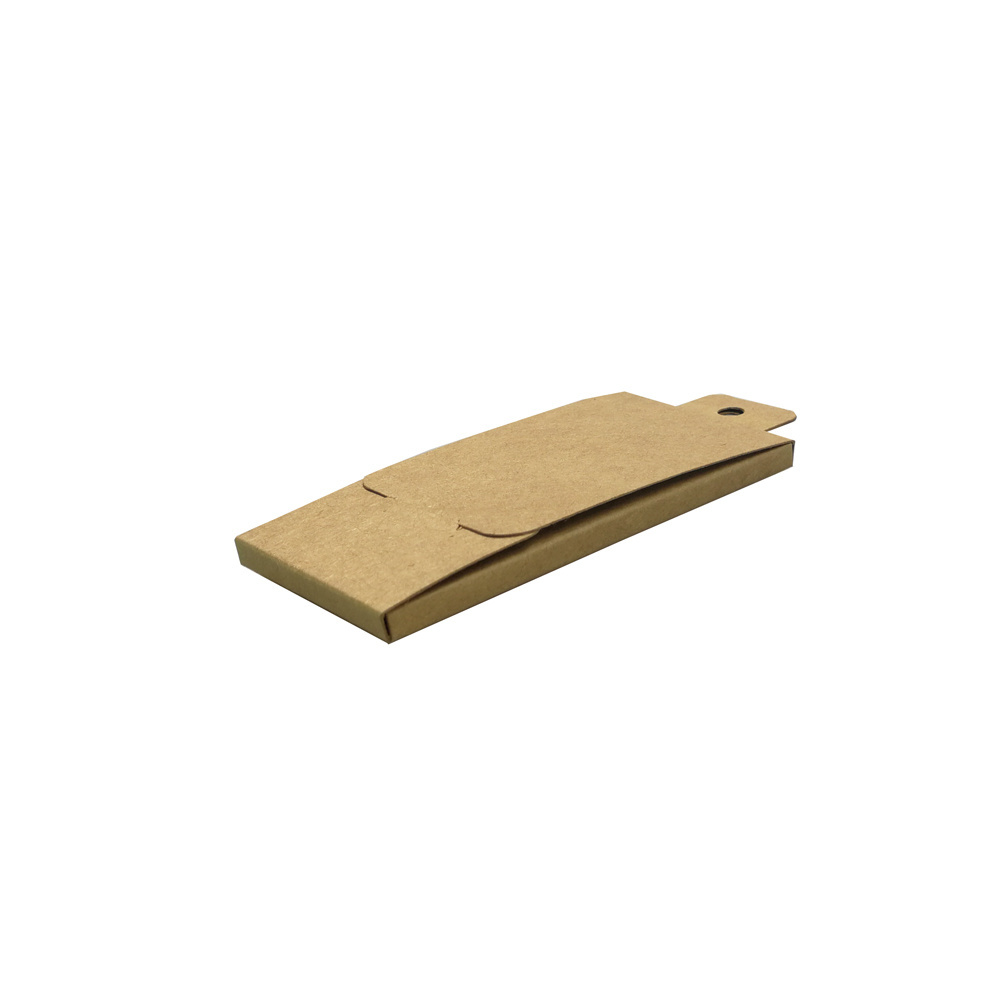 Kraft paper coaster packaging box with hang hole