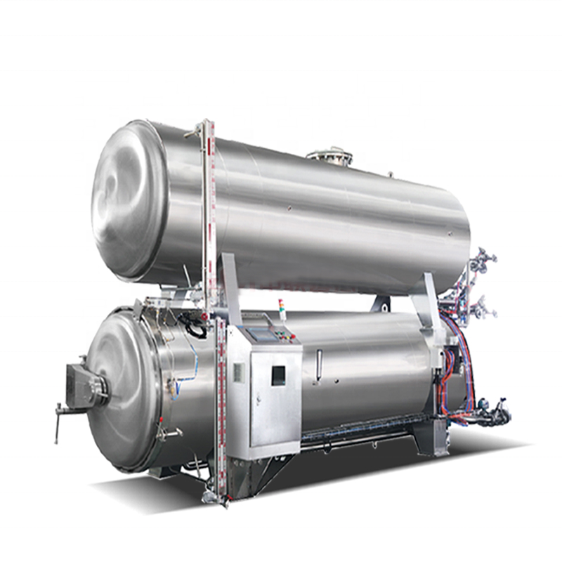 Automatic Sterilization Retort Machine Horizontal Autoclave Sterilizer Bottle Sterilizing Machine